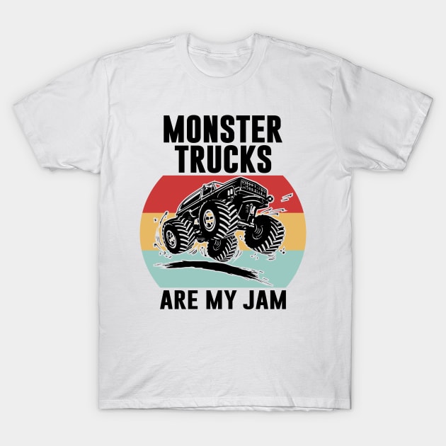 Monster Trucks Are My Jam T-Shirt by Habib